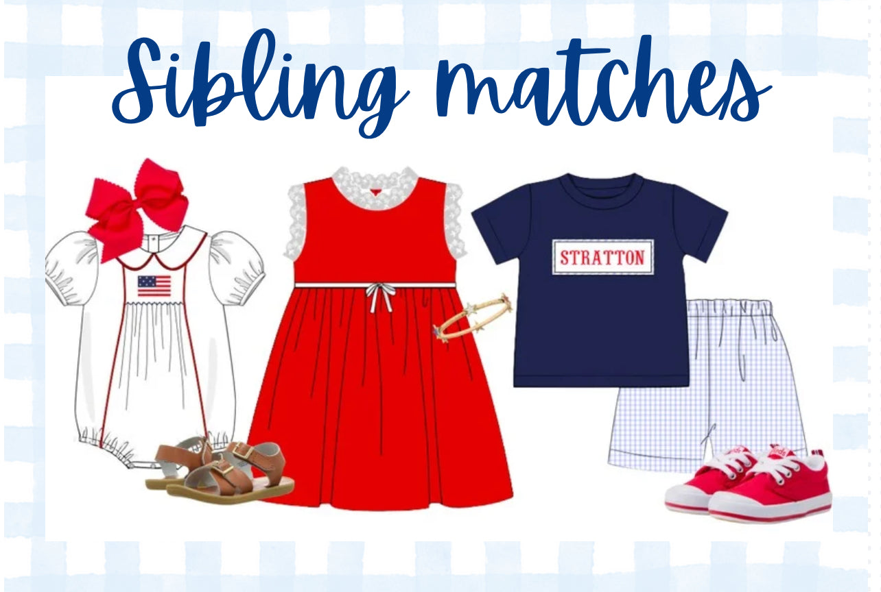 Boys custom hand smocked summer set
