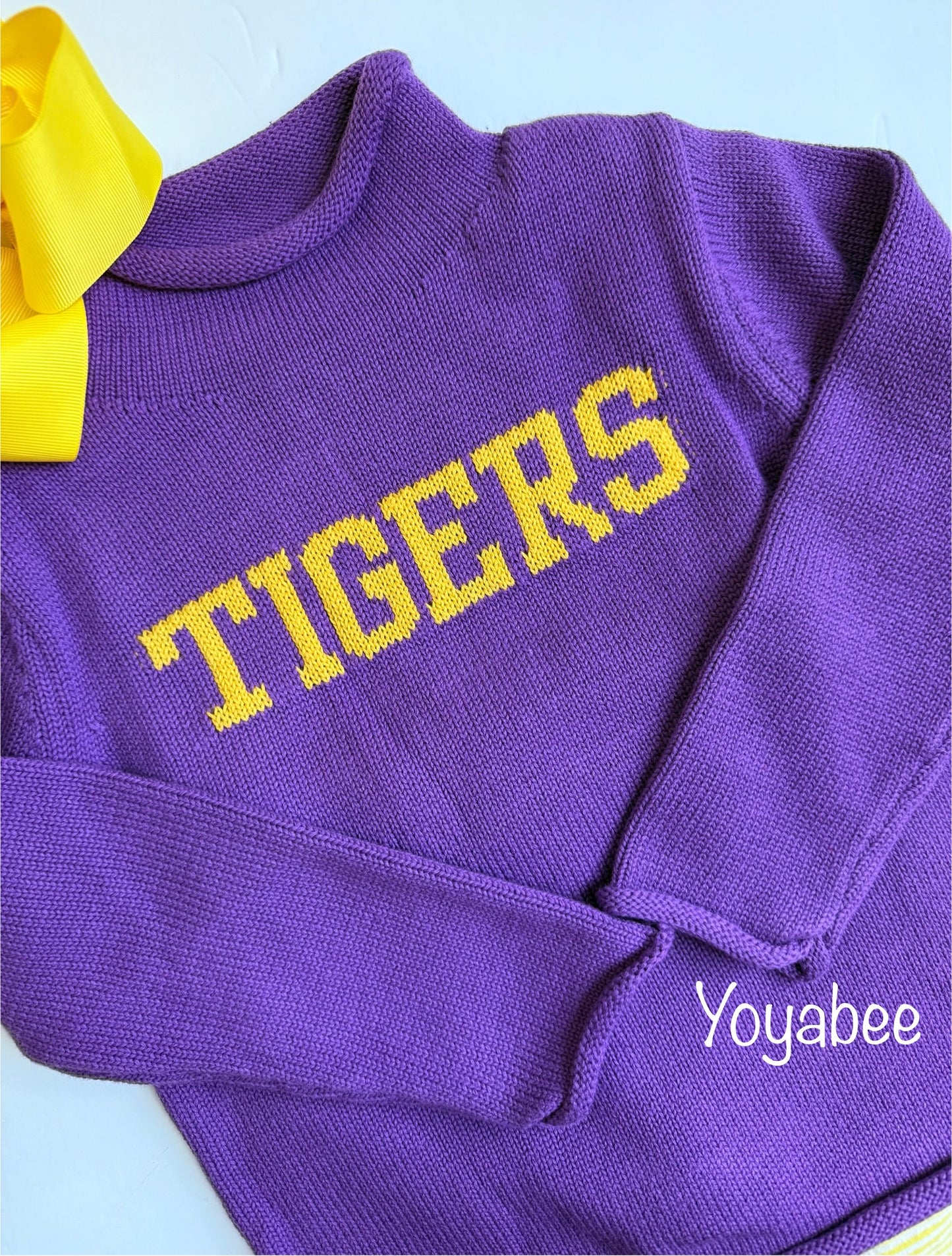 Custom name knit sweater