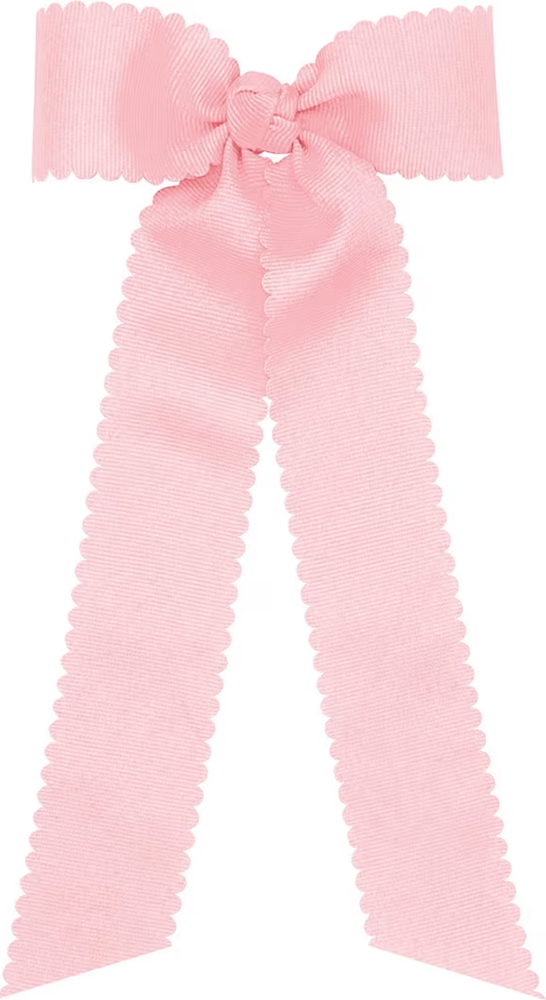 Pink scallop long bow