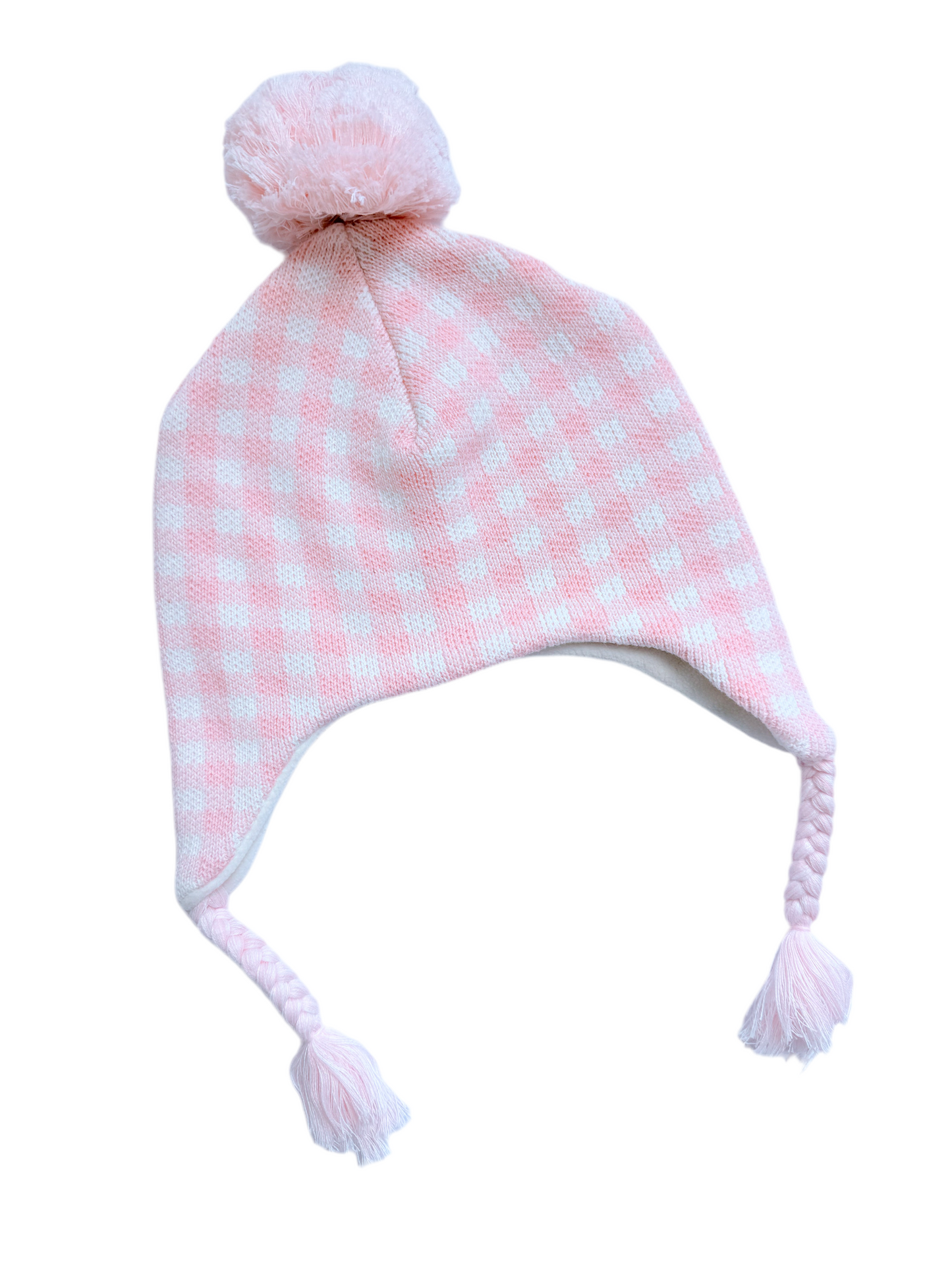 Knit cotton winter hat