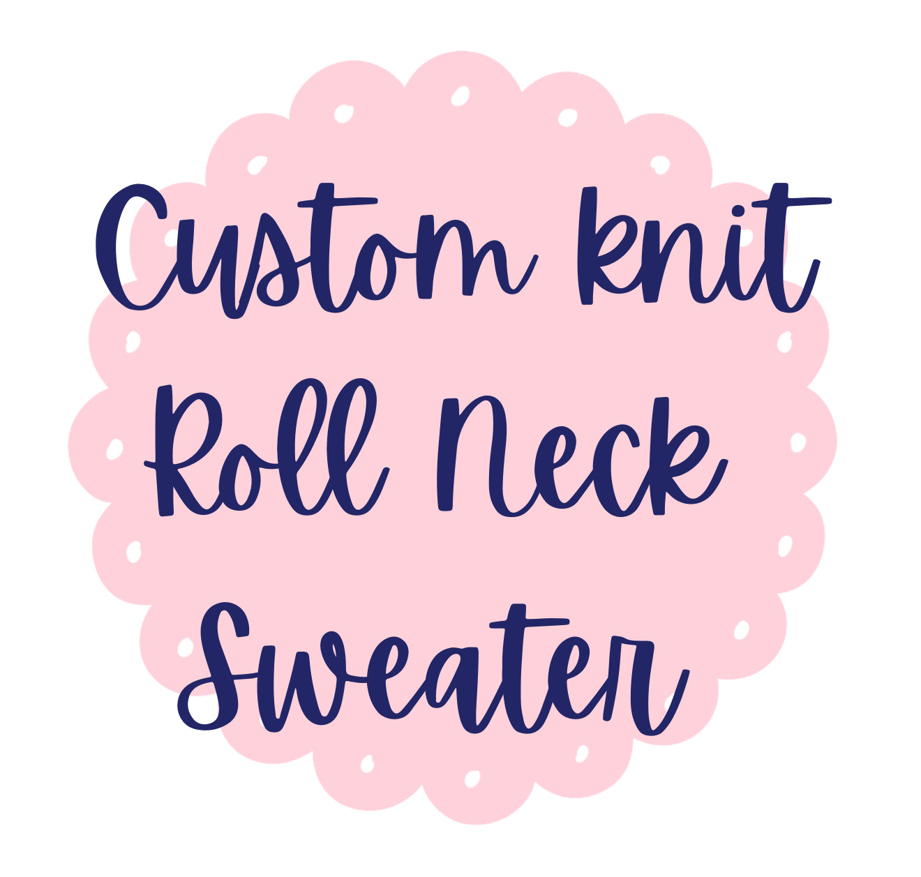 Custom name knit sweater