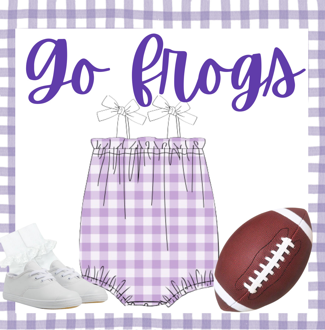 Lavender check Bubble