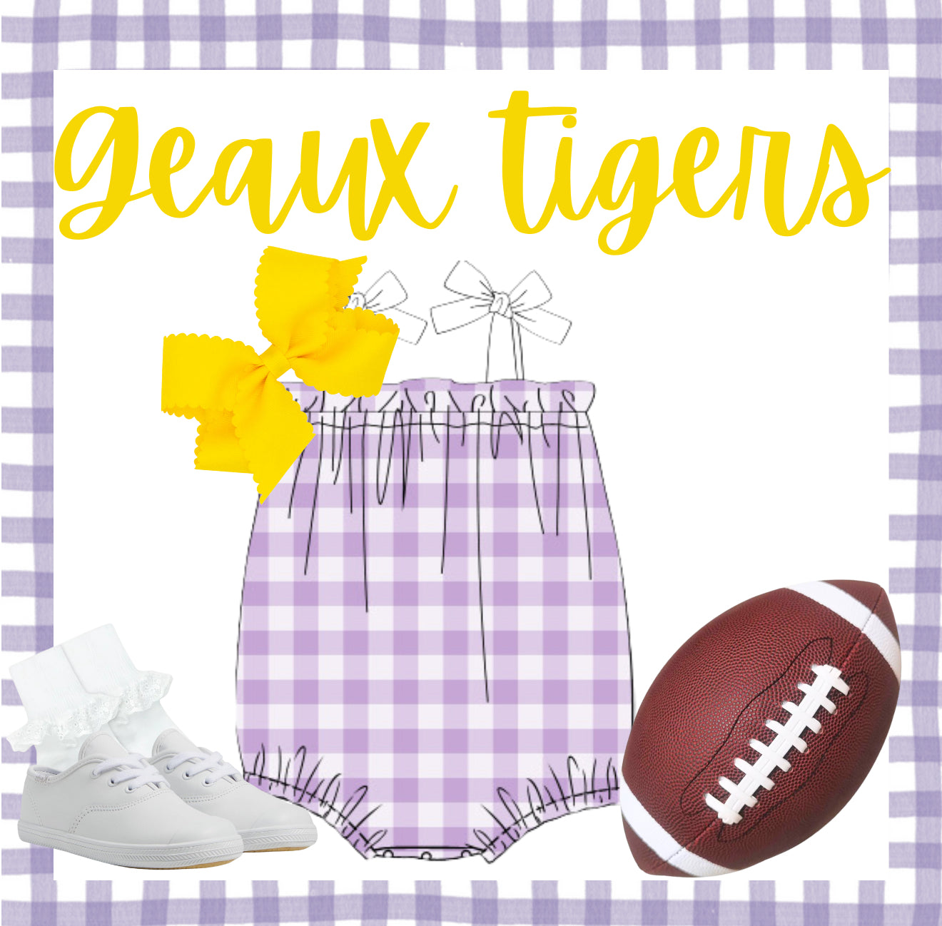 Lavender check Bubble