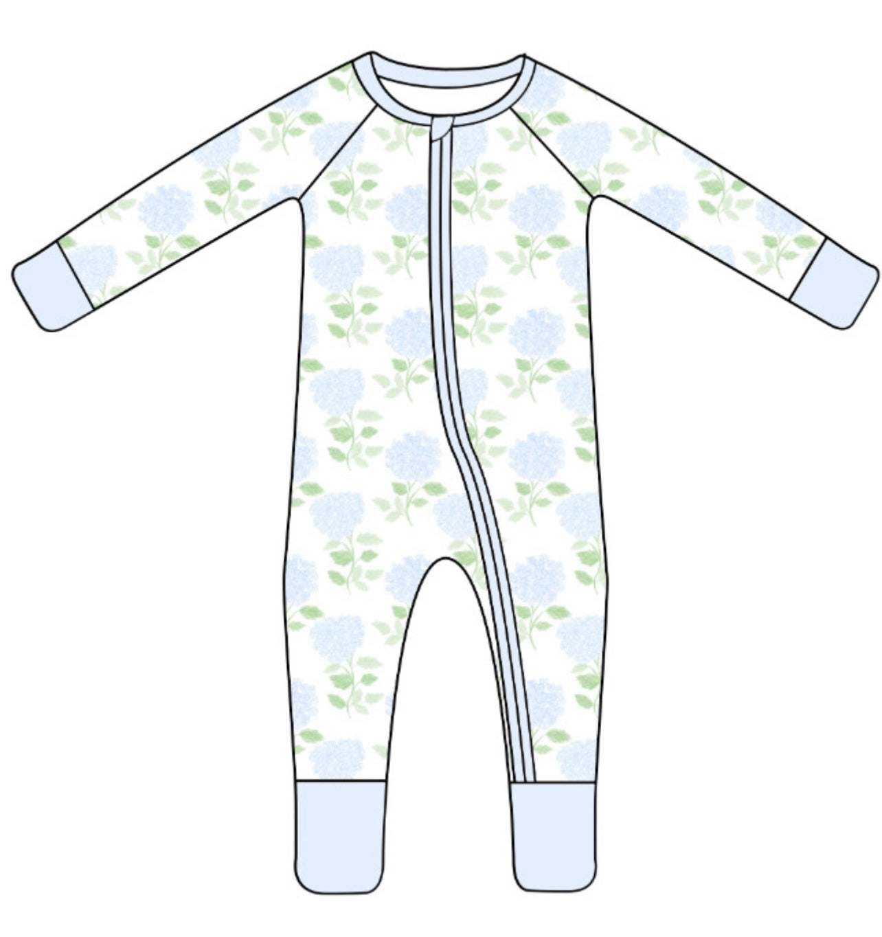 Hydrangeas 1 piece bamboo PJ