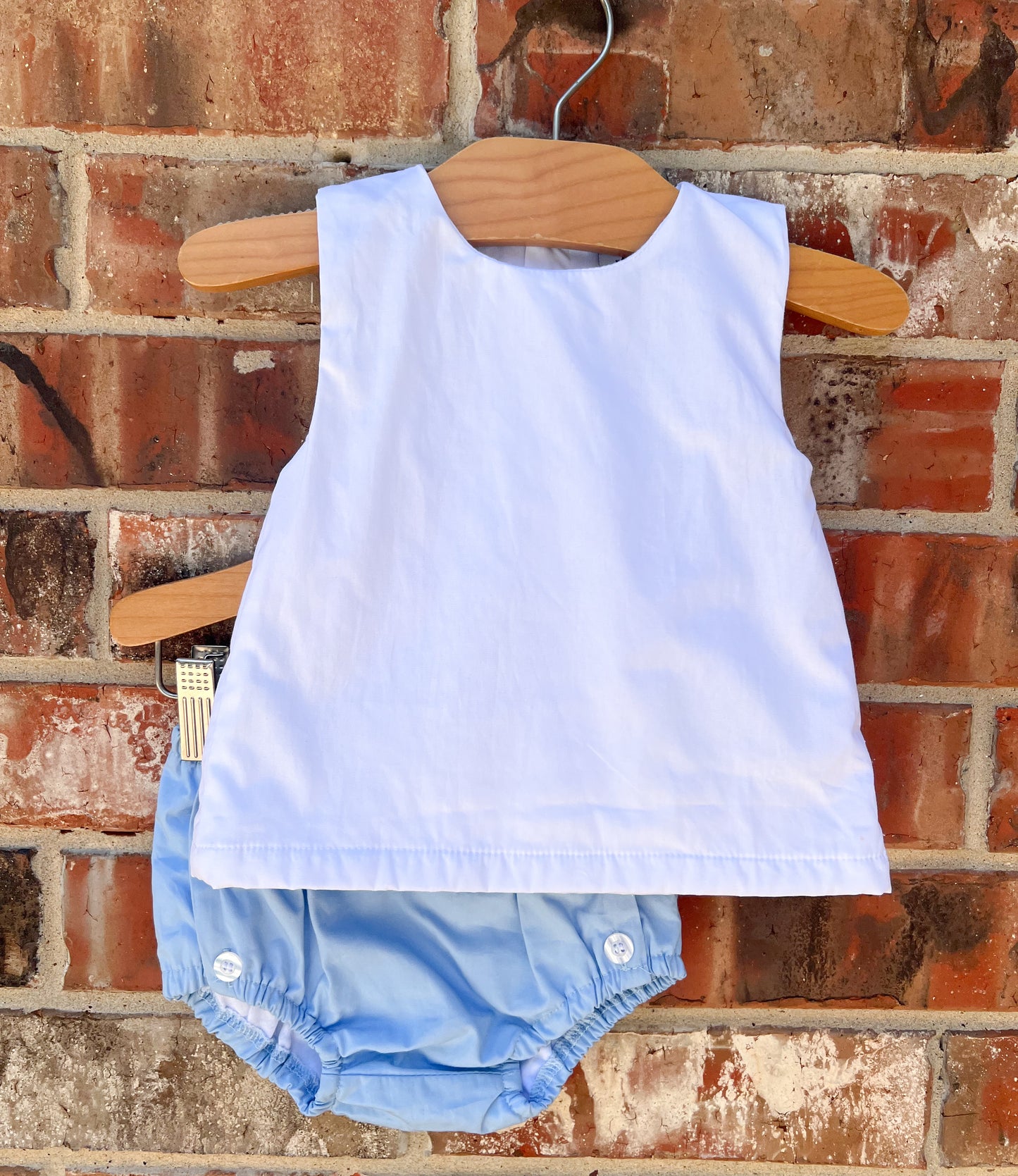Blue diaper set