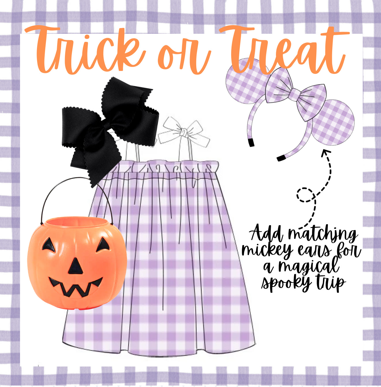 Lavender check dress