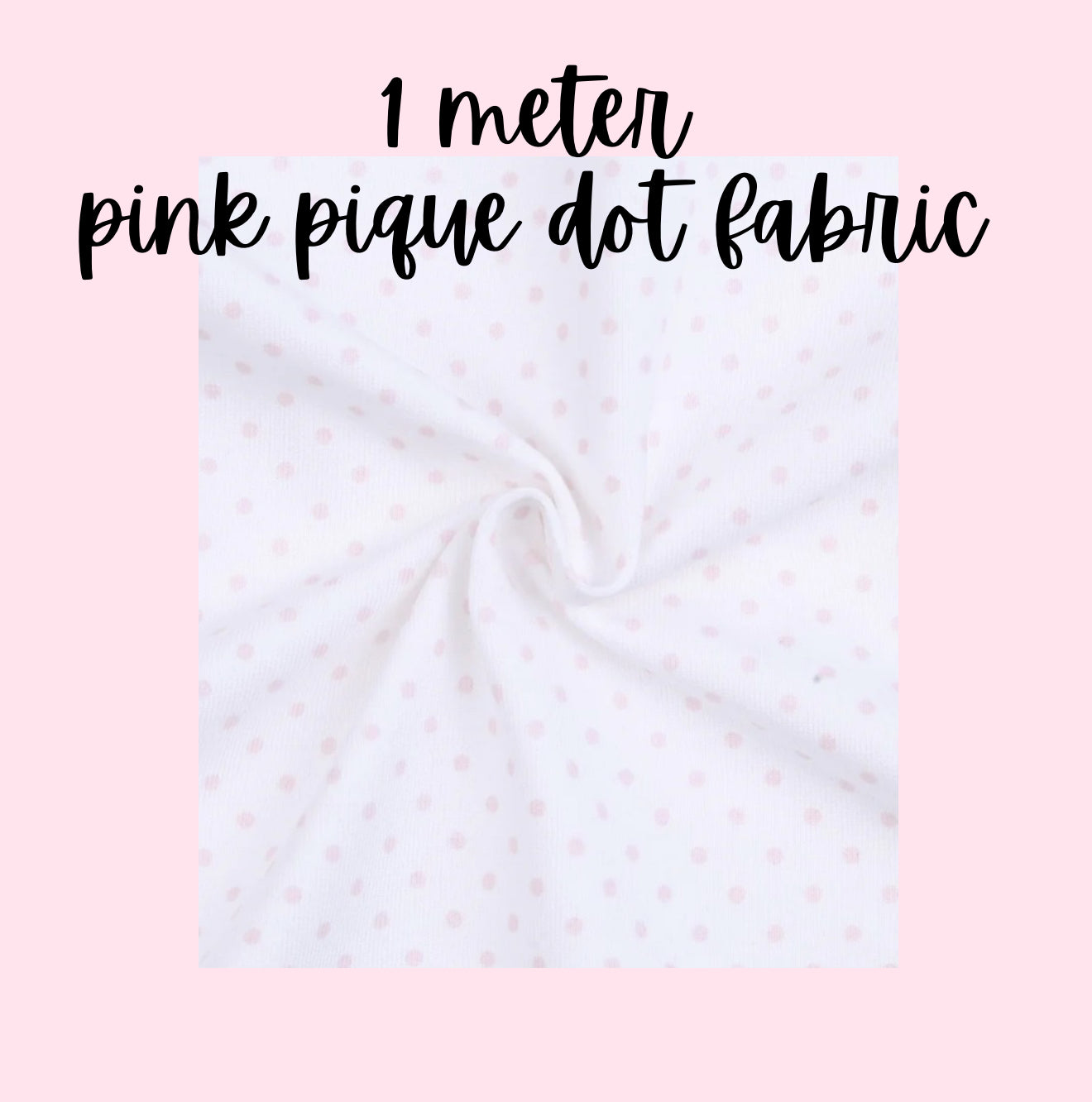 1 meter of pink bitty dot fabric