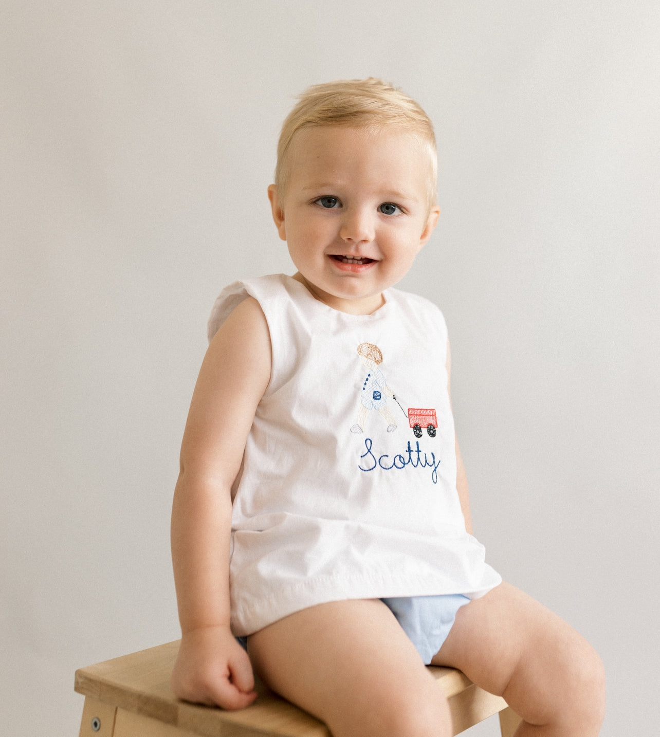 Blue diaper set