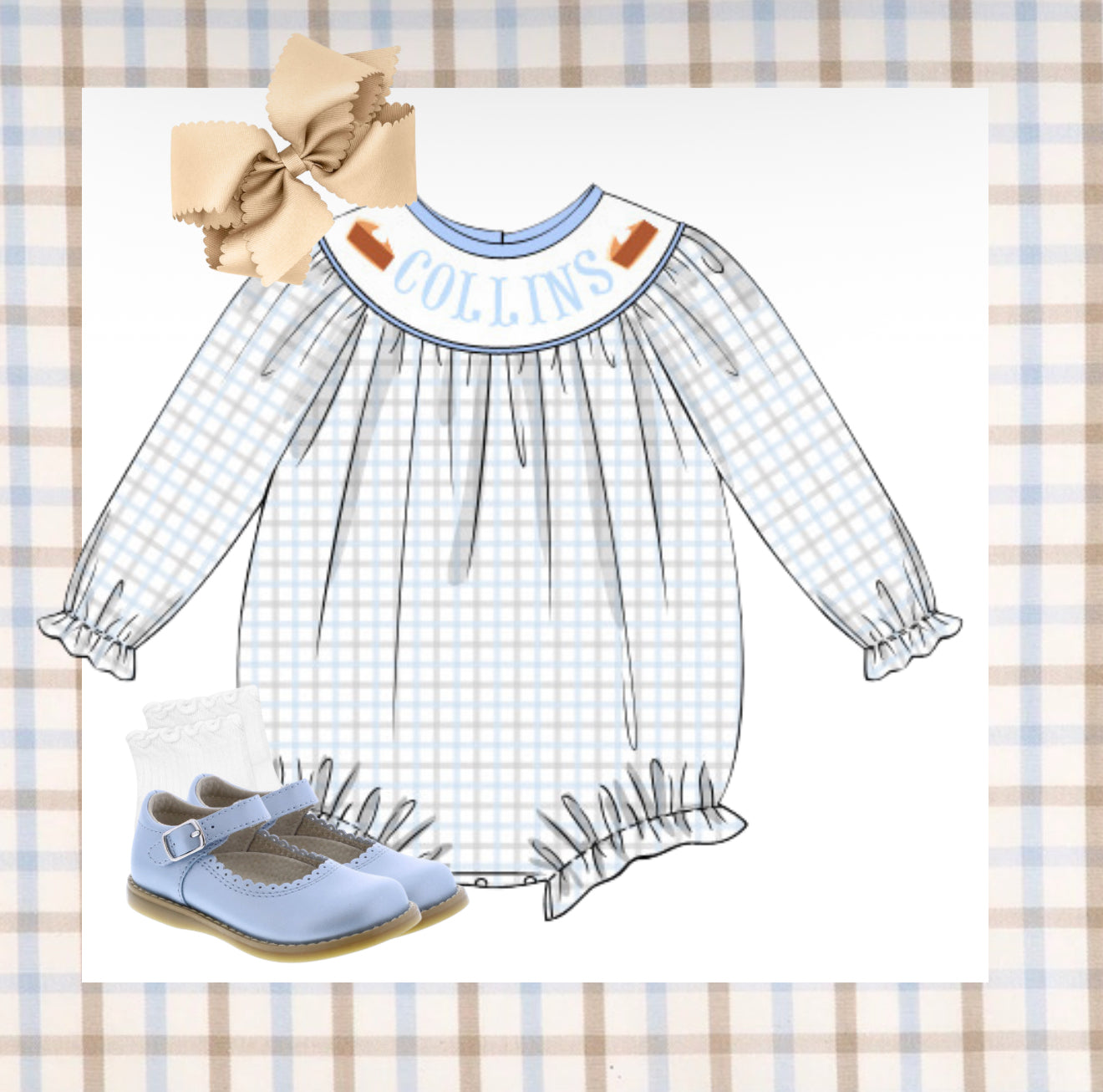 Sweet potatoe pie custom smock