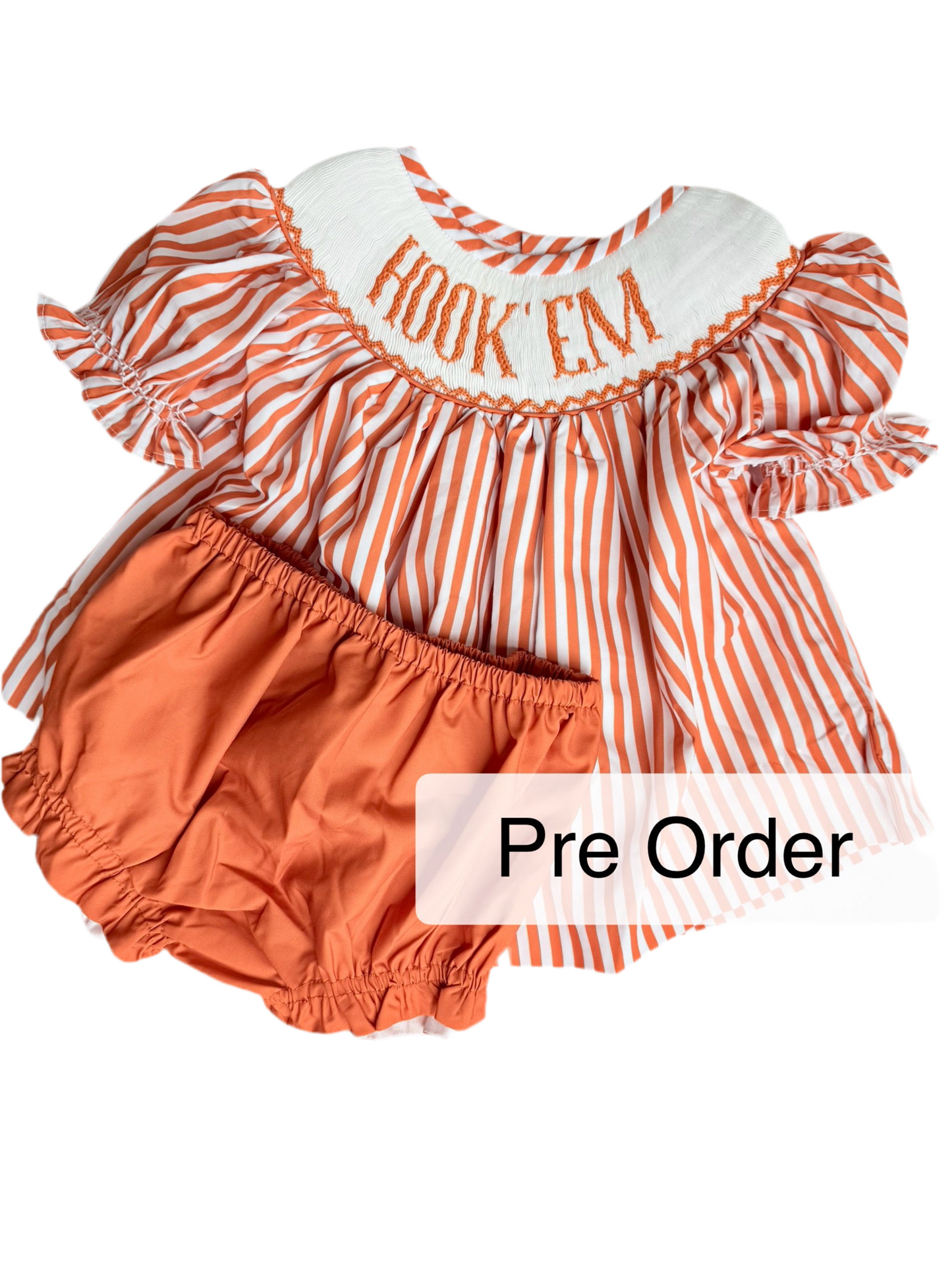Hook ‘Em PREORDER hand smocked set