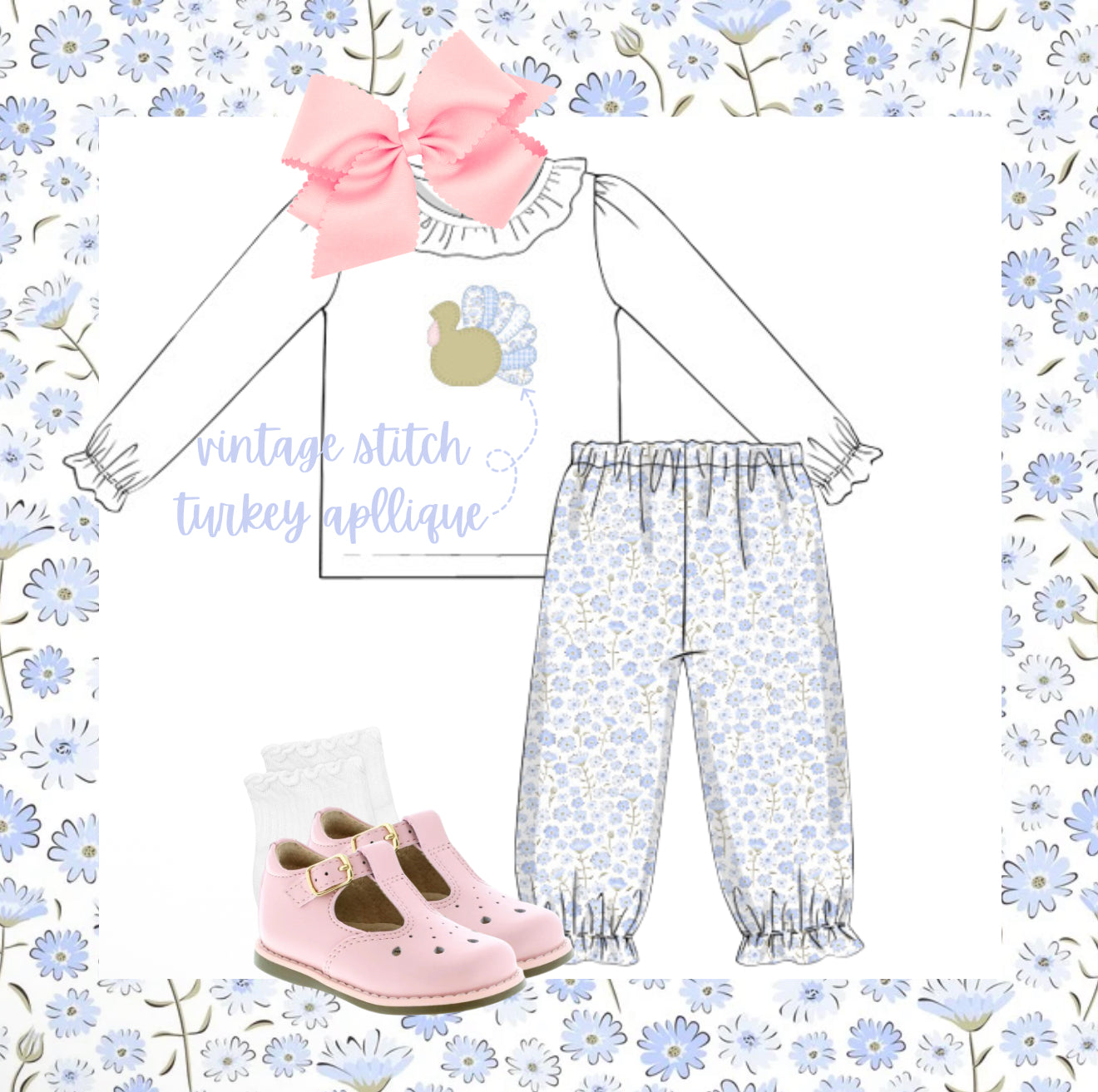 Floral turkey pant set