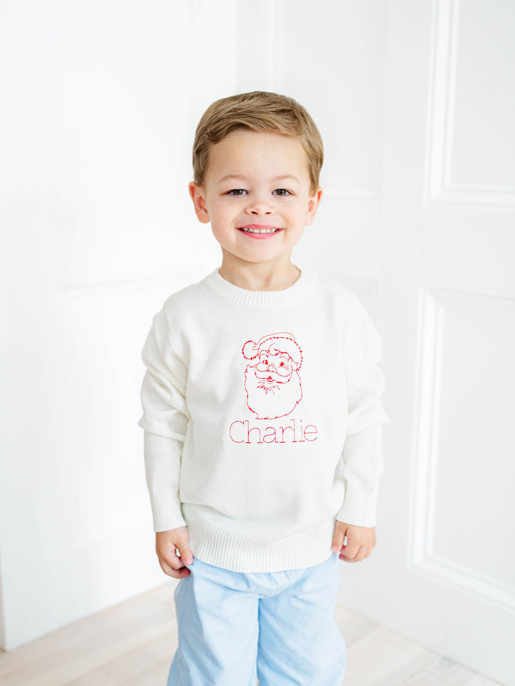 Custom santa name sweater