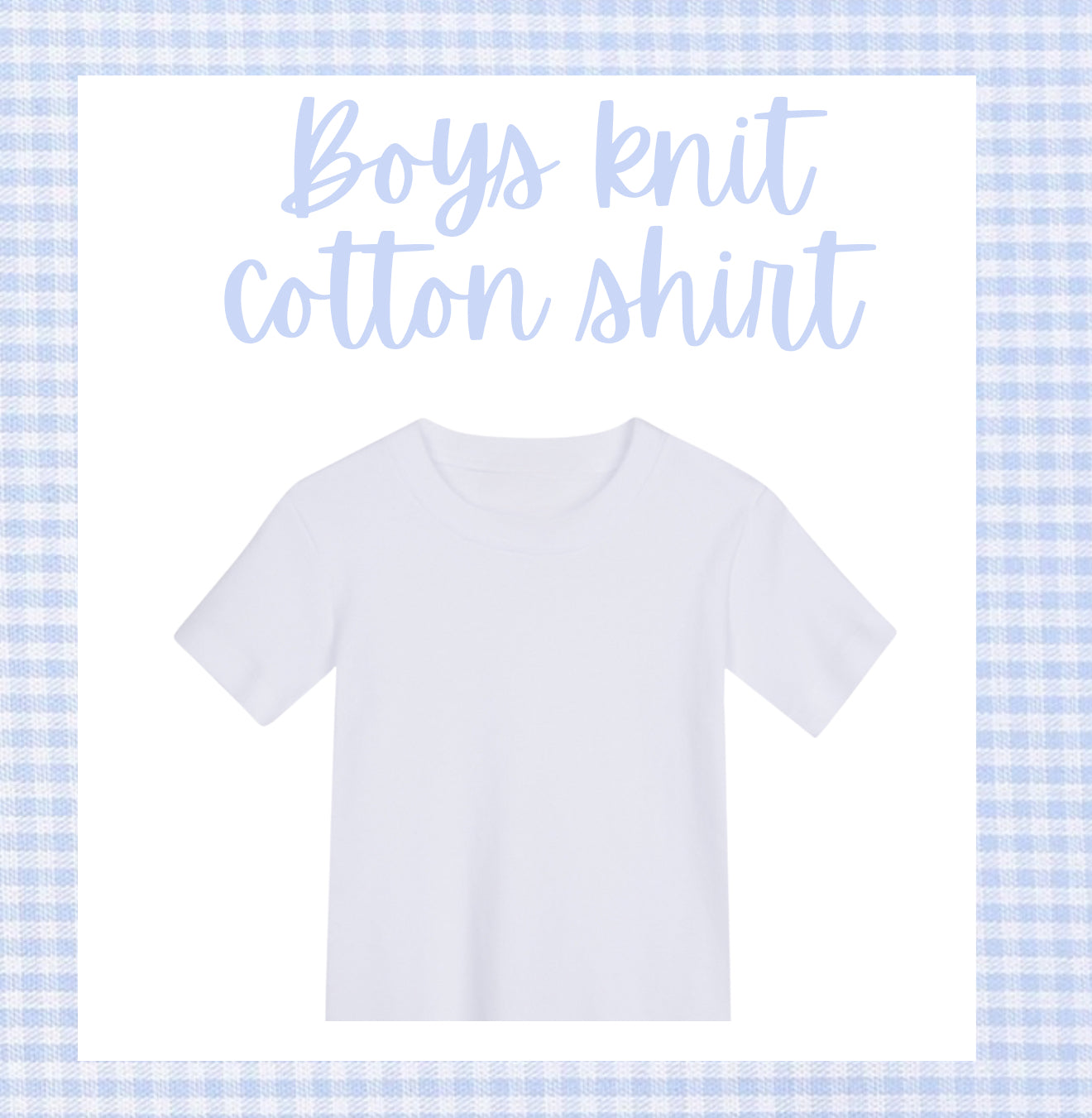Boy knit cotton shirt