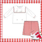 Boys valentines short set