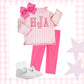 Pink Gingham Sweater