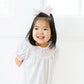 Pink big sister hand smocked dress