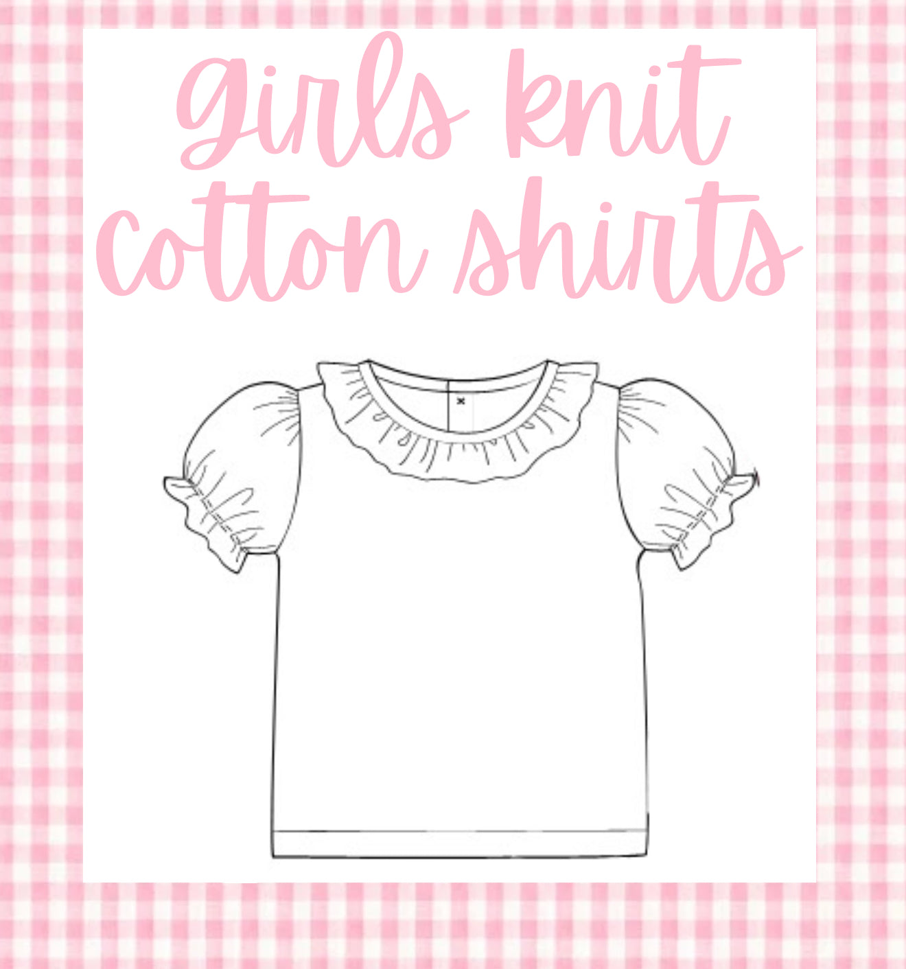 Girls knit cotton shirt
