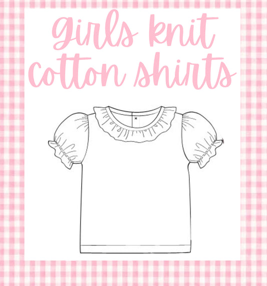 Girls knit cotton shirt