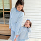 Mom match gingham roll neck sweater