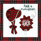Christmas Plaid Bonnet