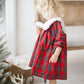 Girls Christmas plaid dress