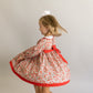 Girls Christmas floral dress