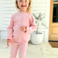Girls knit organic cotton set