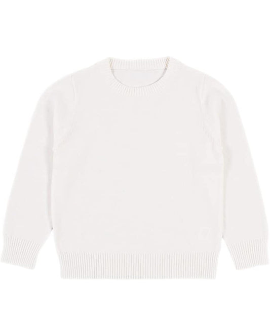 White campure sweater