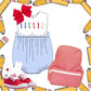 Girls scallop back to school bubble