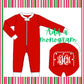 Baby Christmas zip up pajamas