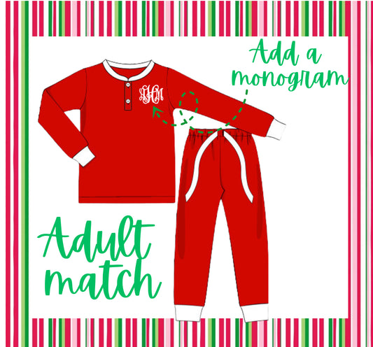 Adult Christmas pajama