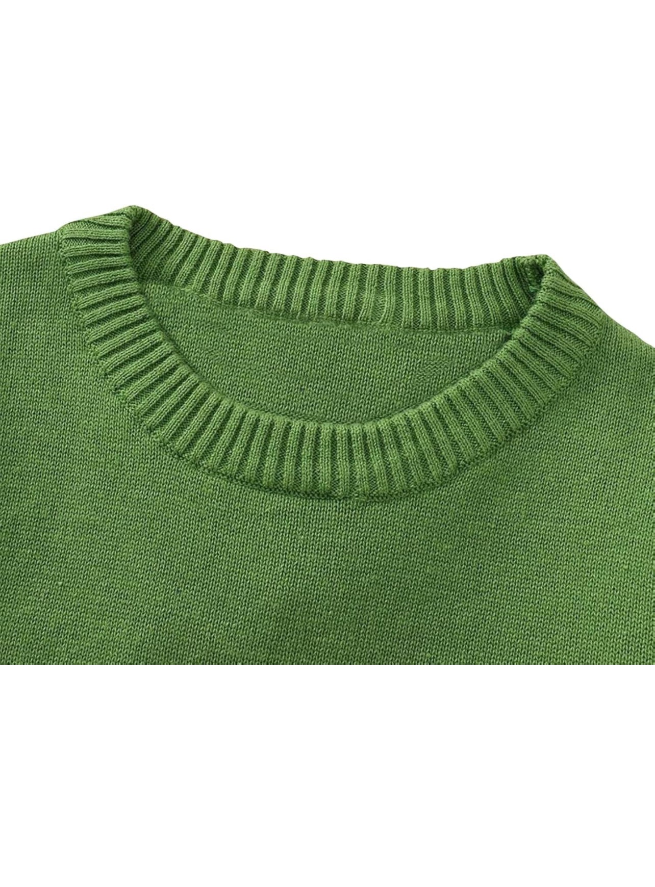 Hunter green campure sweater