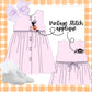 Pink and lavender gingham spooky dress