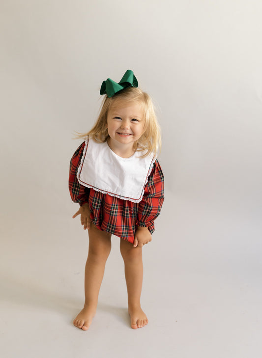 Plaid girls  Christmas bubble