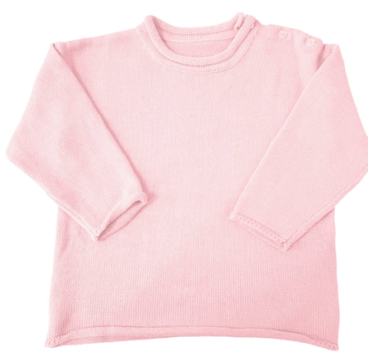 Light pink roll neck sweater