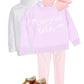 Lavender custom campure sweater