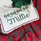 Girls Christmas plaid dress