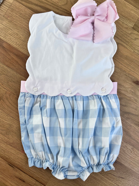 Girls scallop bubble