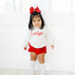 Red bloomer shorts