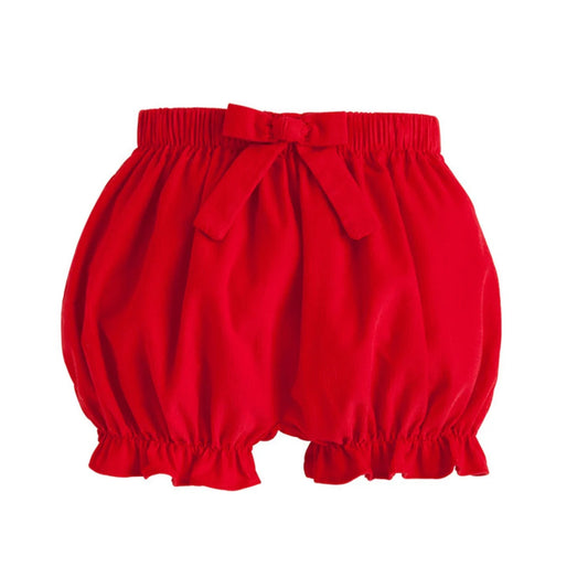 Red bloomer shorts
