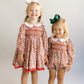 Girls Christmas floral dress