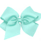 Aqua 6” classic bow on alligator clip