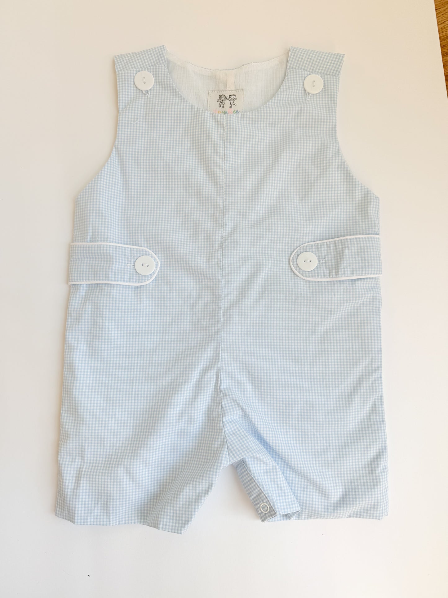 Boys blue gingham short all