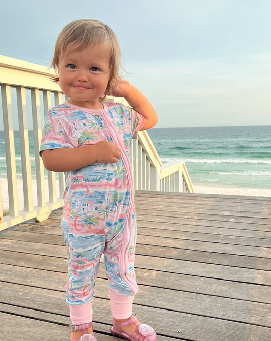 Seaside 1 piece bamboo pj