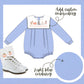 Boys blue corduroy bubble