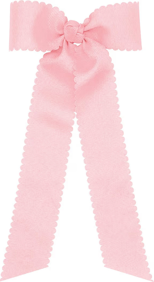 Pink scallop long bow