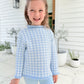 Blue Gingham Sweater