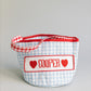 Boys Valentine’s Day hearts basket