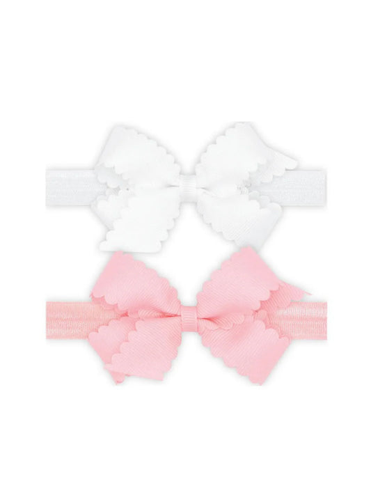2 pack of baby headband bows