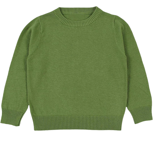 Hunter green campure sweater